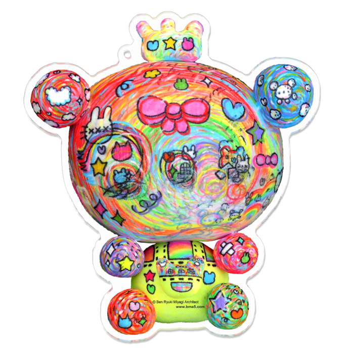 アクリルキーホルダー - 100 x 100 (mm)
