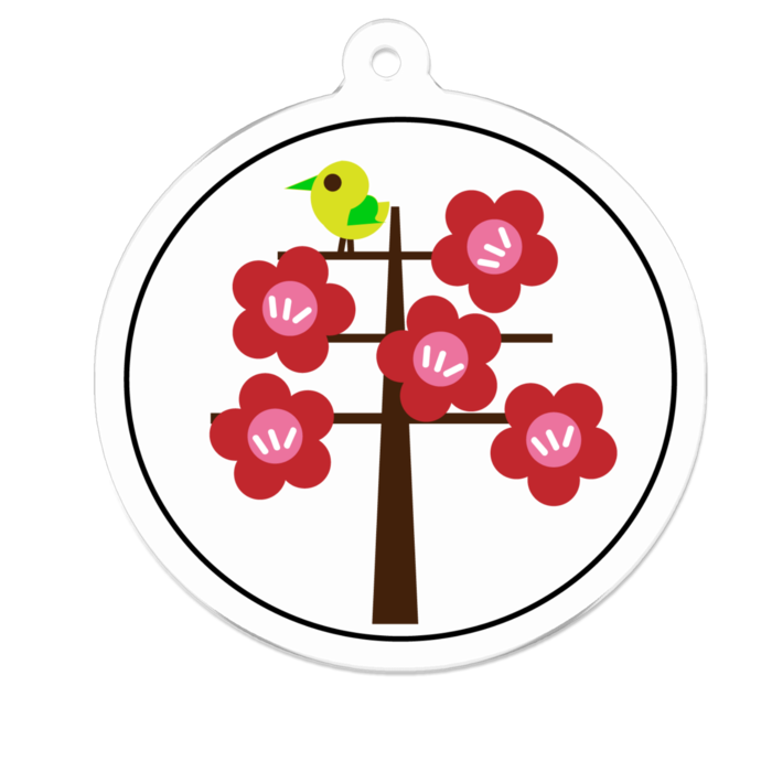 アクリルキーホルダー - 50 x 50 (mm)