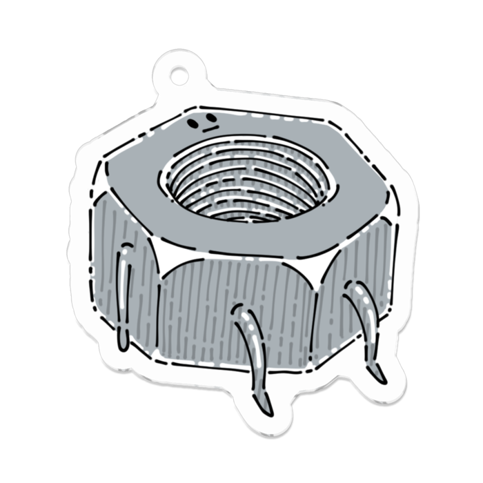 アクリルキーホルダー（コーティング） - 50 x 50 (mm)