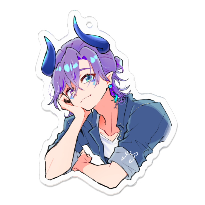 アクリルキーホルダー（コーティング） - 70 x 70 (mm)