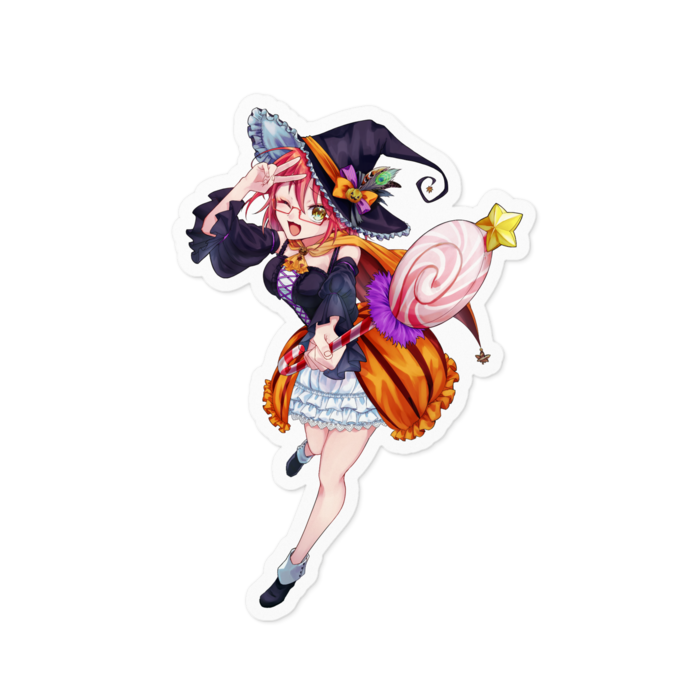 もみじステッカー（魔女っ子Ver）