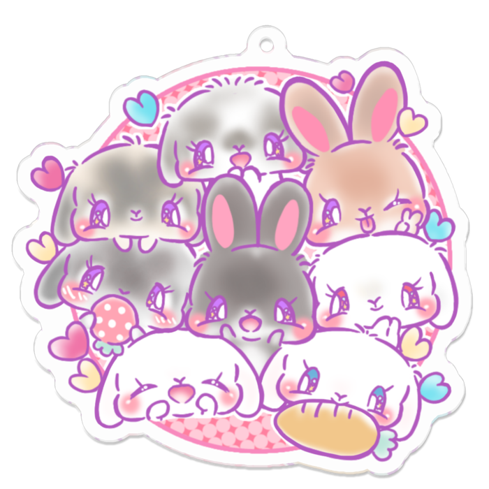 アクリルキーホルダー - 70 x 70 (mm)