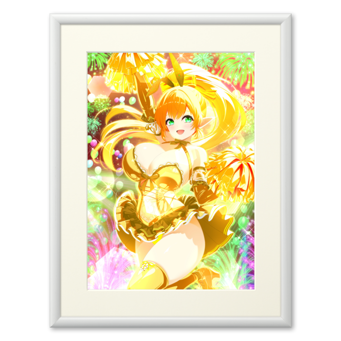 複製画(プリモアート) - A4(金髪/額縁・ホワイト)