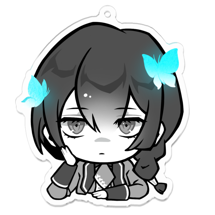 アクリルキーホルダー - エス その2 70 x 70 (mm)