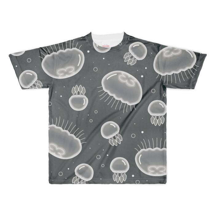 フルグラフィックTシャツ　黒色　XL