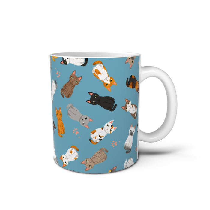 マグカップ - 直径 8 cm / 高さ 9.5 cm 水色