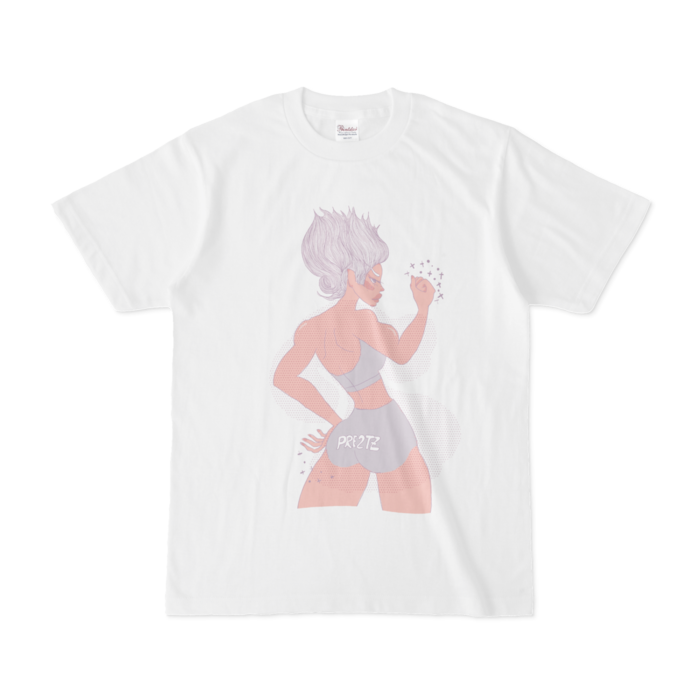 紫ぷりぷりちゃんTシャツ - S 