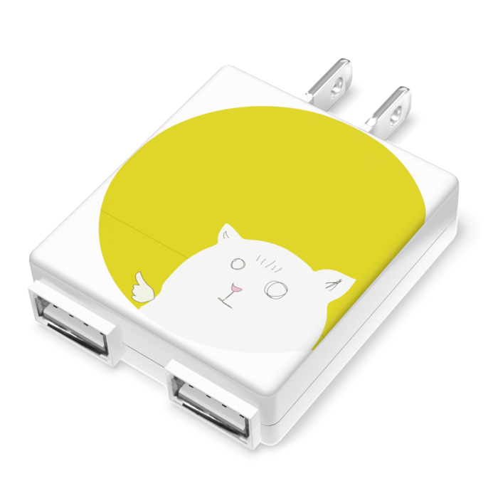 月のねこ・ACアダプター - 50×55mm(5)