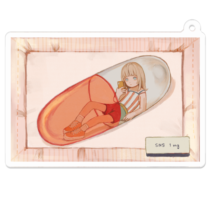 アクリルキーホルダー - 70 x 70 (mm)