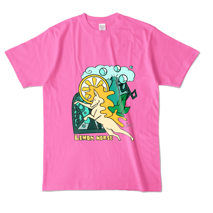 カラーTシャツ - L - ピンク (濃色)