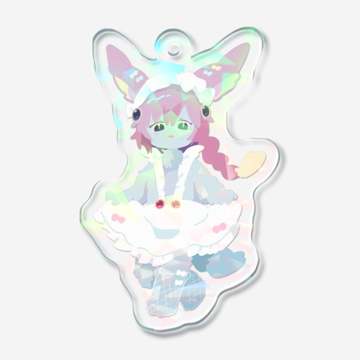 ホログラムアクリルキーホルダー - 50 × 50mm