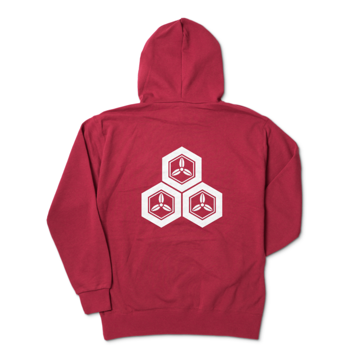 パーカー - XL - バーガンディ