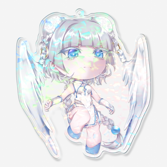 ホログラムアクリルキーホルダー - 100 × 100mm