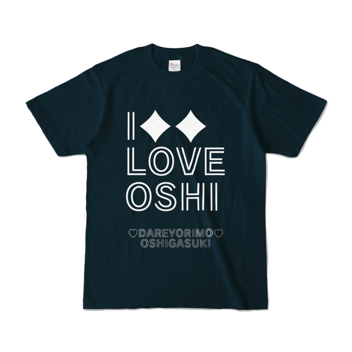カラーTシャツ(濃色) - S - 両面 - ネイビー