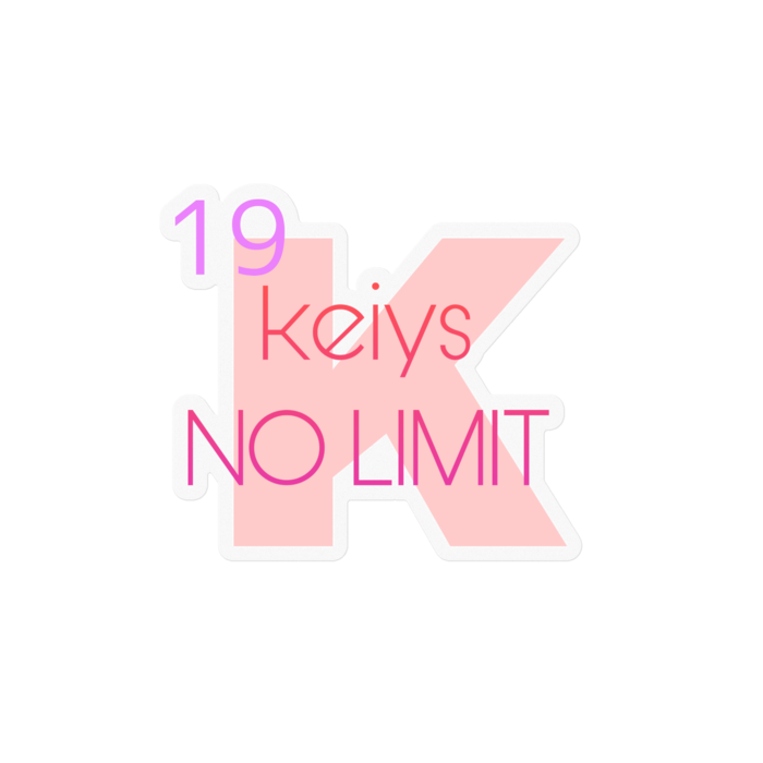 keiys NO LIMIT ステッカーP100×100(mm)