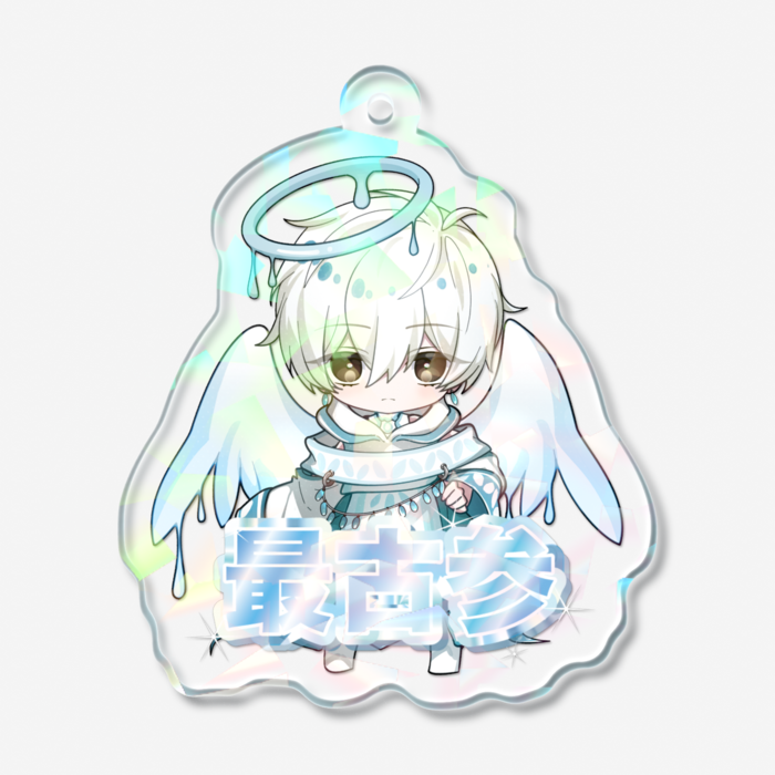 ホログラムアクリルキーホルダー - 50 × 50mm