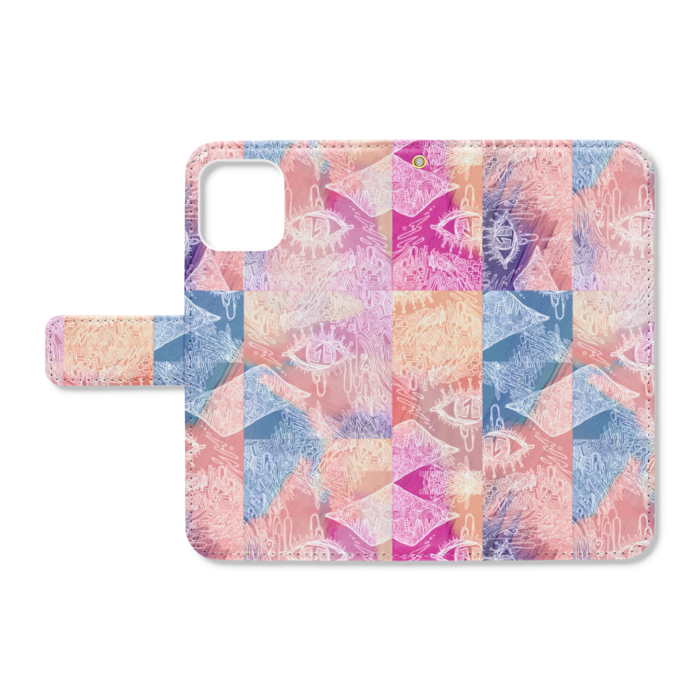 手帳型iPhoneケース - iPhone11Pro - ストラップ穴 あり