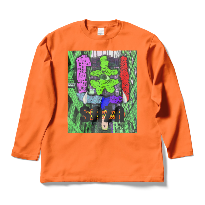 ロングスリーブTシャツ - L - オレンジ