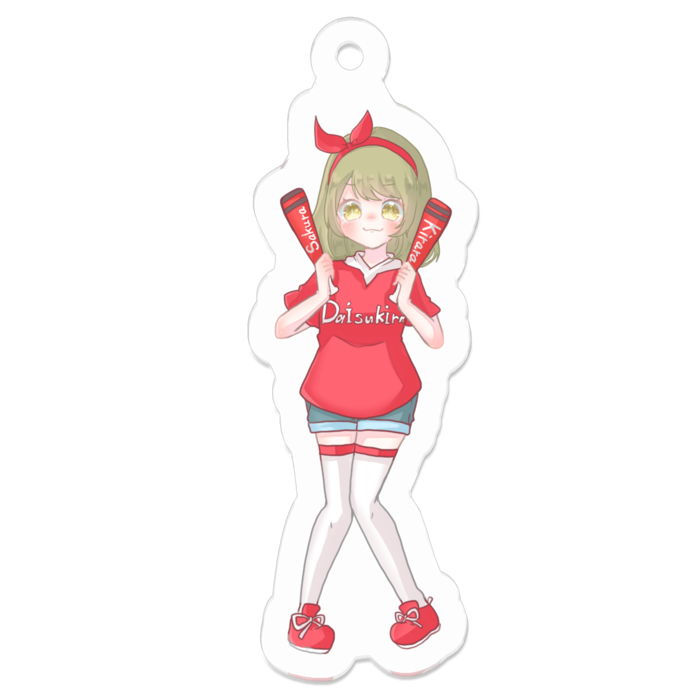 アクリルキーホルダー - 50 x 50 (mm)