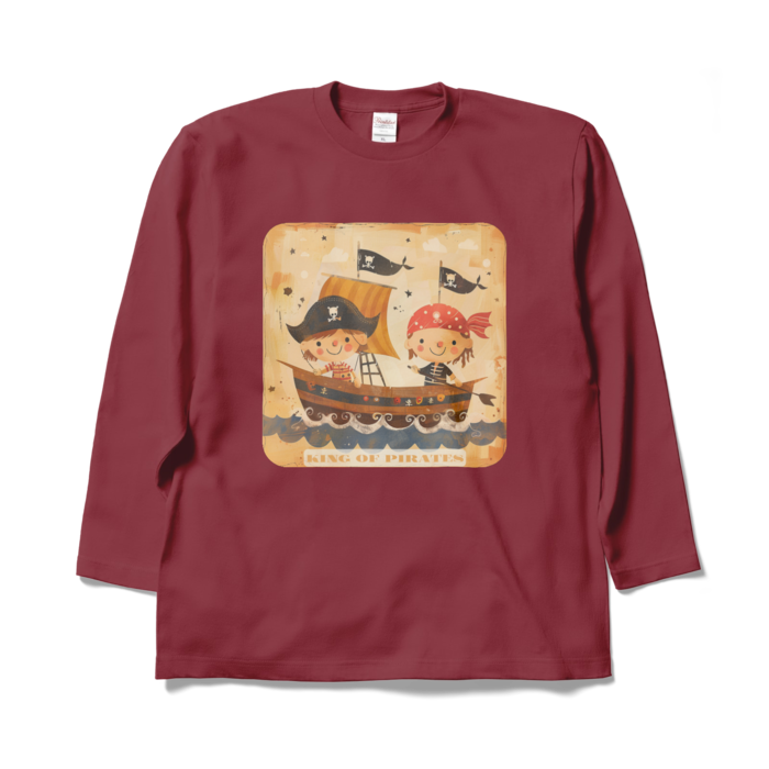 ロングスリーブTシャツ - XL - バーガンディ