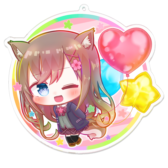 アクリルキーホルダー - 100 x 100 (mm)