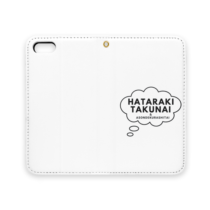 手帳型iPhoneケース(ベルトなし) - iPhone 5 / 5s / SE(第1世代) - ストラップ穴 あり