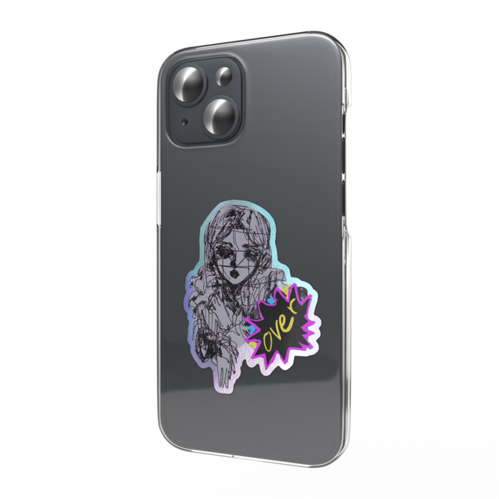 オーロラスマホステッカー - 縦