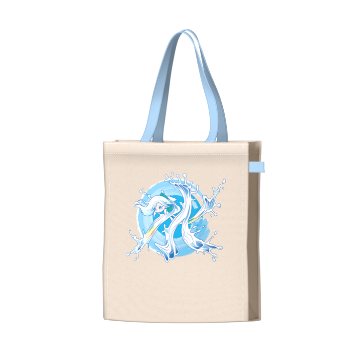 ツートンカラーバッグ - ブルー - W34 × H41 × D14cm