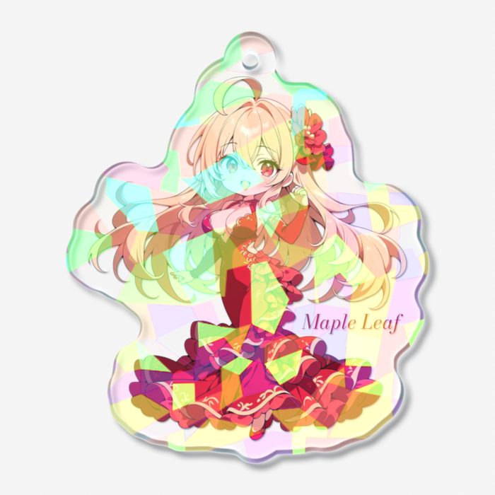 ホログラムアクリルキーホルダー - 50 × 50mm
