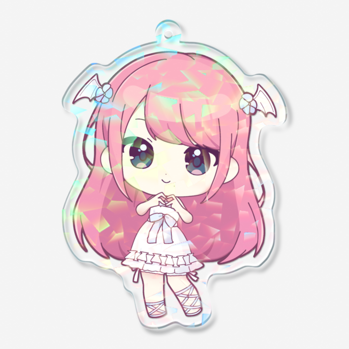 ホログラムアクリルキーホルダー - 70 × 70mm