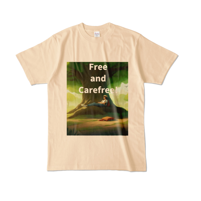 カラーTシャツ - L - ナチュラル (淡色)