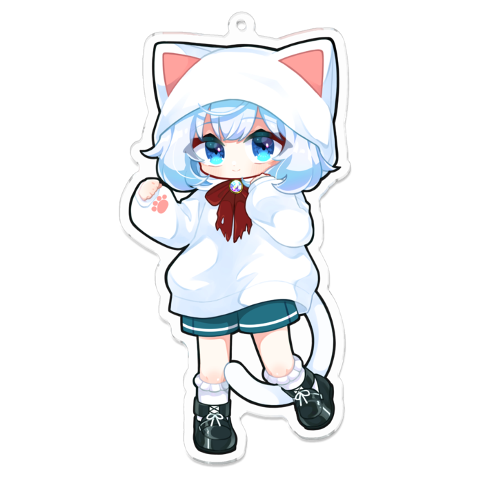 アクリルキーホルダー（コーティング） - 100 x 100 (mm)