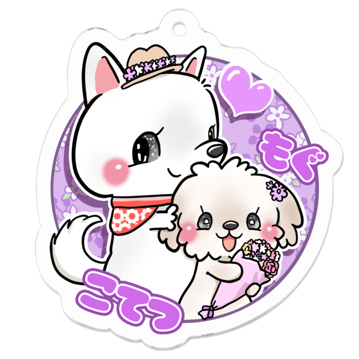 アクリルキーホルダー - 50 x 50 (mm)