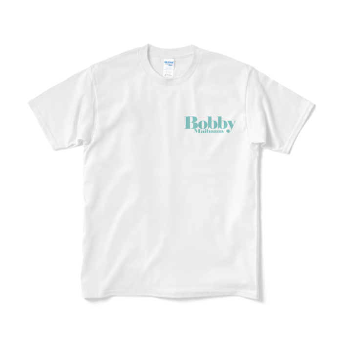 BobbyのTシャツ（ワンポイントロゴ・アイスグリーン） - M