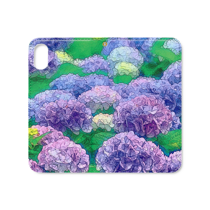 手帳型iPhoneケース(ベルトなし) - iPhone XS / X - ストラップ穴 あり
