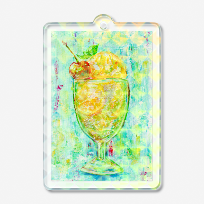 ホログラムアクリルキーホルダー - 50 × 50mm