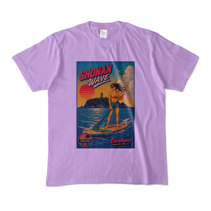 カラーTシャツ - M - ライトパープル (淡色)