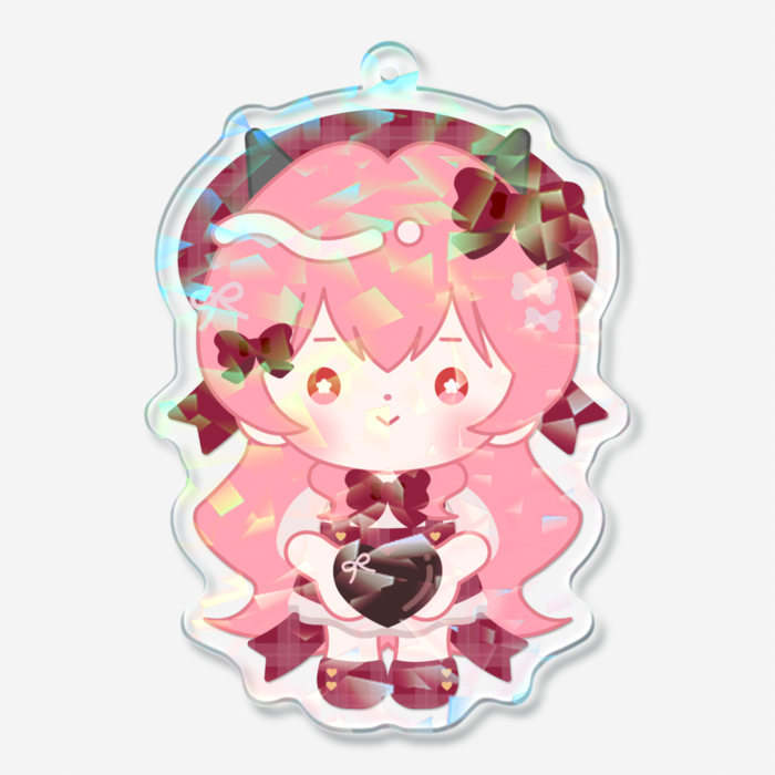 ホログラムアクリルキーホルダー - 70 × 70mm