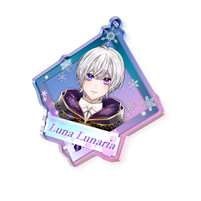 オーロラアクリルキーホルダー - 70 × 70mm