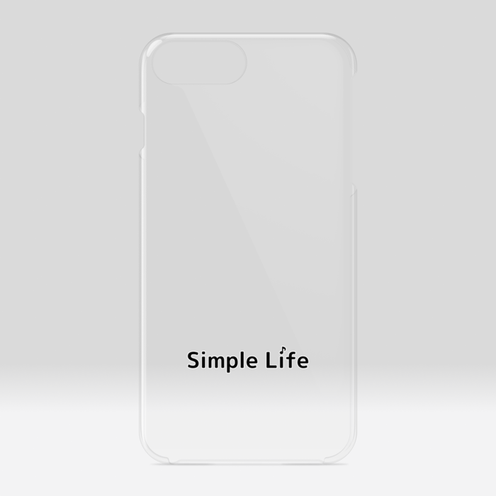 クリアiPhoneケースA　Simple Life♪　iPhone 6Plus / 7Plus / 8Plus