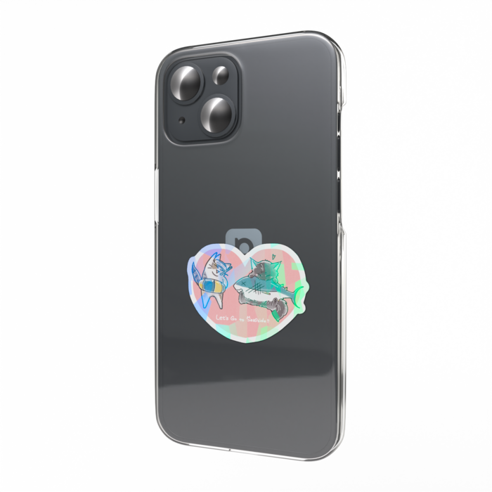 ホログラムスマホステッカー - 縦