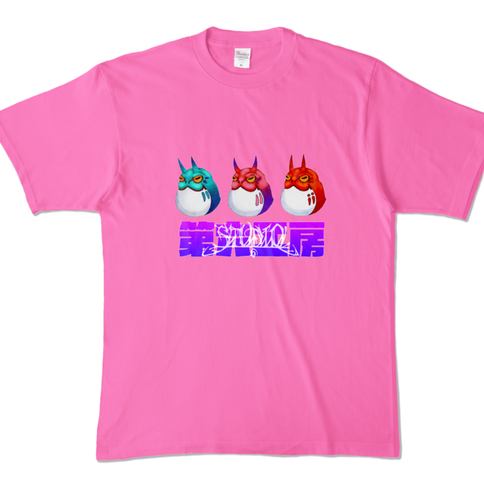 カラーTシャツ - XL - ピンク (濃色)(1)