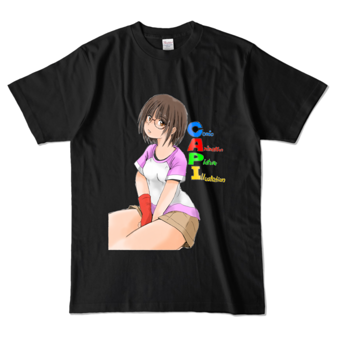 カラーTシャツ - L - ブラック (濃色)