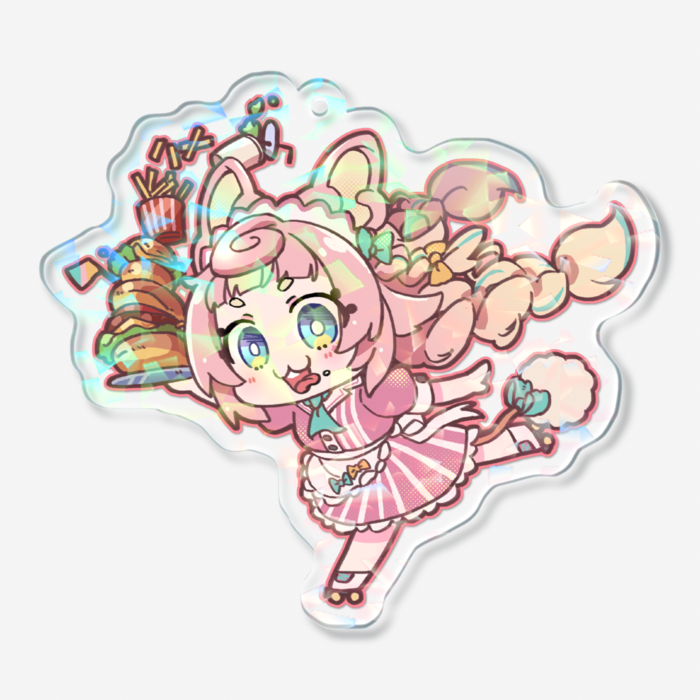 ホログラムアクリルキーホルダー - 70 × 70mm A