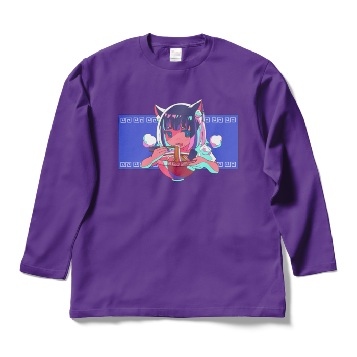 ロングスリーブTシャツ - L - パープル