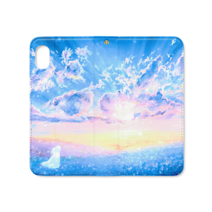 手帳型iPhoneケース(ベルトなし) - iPhone XR - ストラップ穴 あり