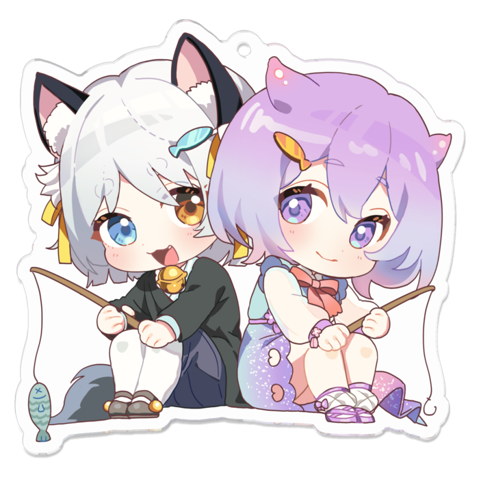 アクリルキーホルダー（コーティング） - 70 x 70 (mm)