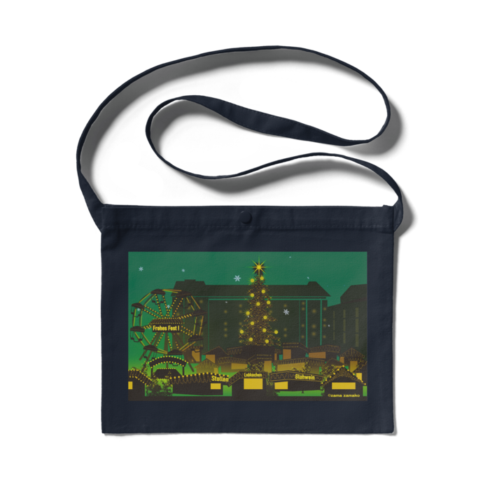 サコッシュ -グリーンー- 300 x 230 (mm)(3)