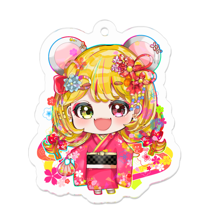 アクリルキーホルダー - 50 x 50 (mm)