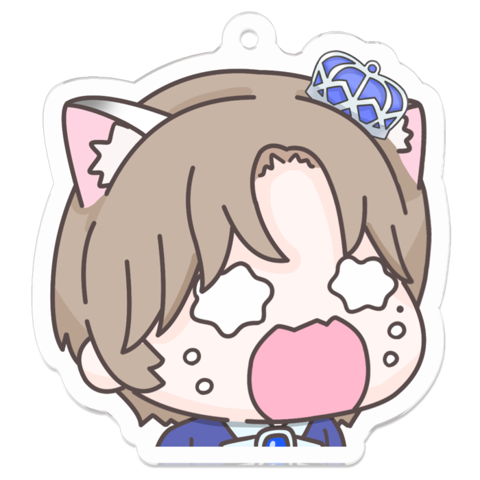 蒼羽たくと 泣き顔アクキー - 50 x 50 (mm)